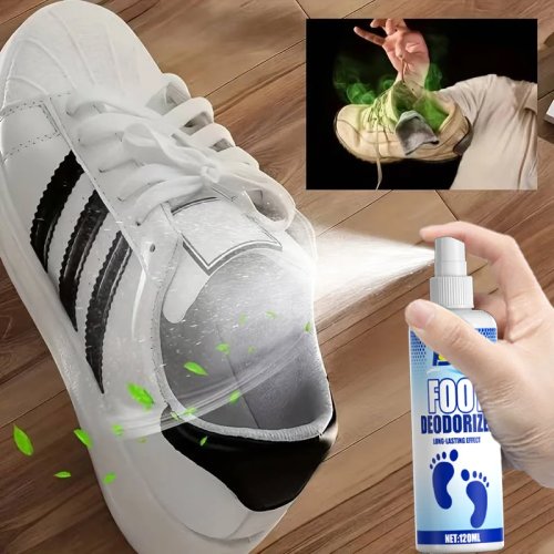 120 ml Schoen- & Voet Deodorant Spray — Langdurige geurverwijderaar voor voeten, sokken en sneakers, mintfris