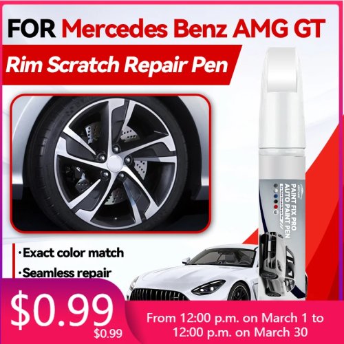 Touch-up Paint Pen for Mercedes-Benz AMG GT (1996–2026) — Car Paint Repair / Scratch Remover Pen, Black/White