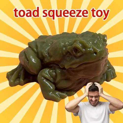 Juguete rana antiestrés para apretar — Squishy divertido, broma y regalo para fiesta