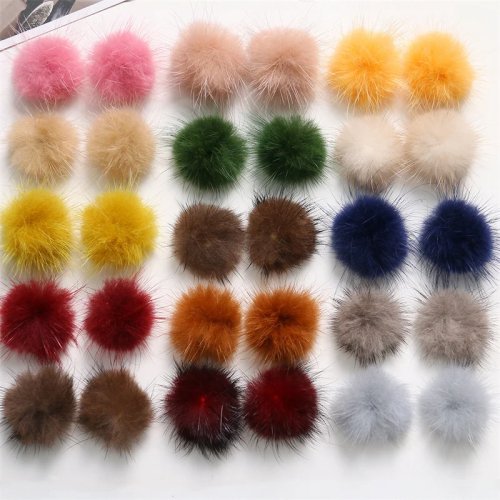 Paquete 40 pzas cuentas de tela 35 mm redondas estampadas motivo invierno, forma de bola para bisutería DIY, ropa y accesorios para cabello