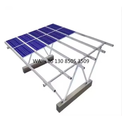 Soporte de montaje ajustable para panel solar en tierra, aleación de aluminio