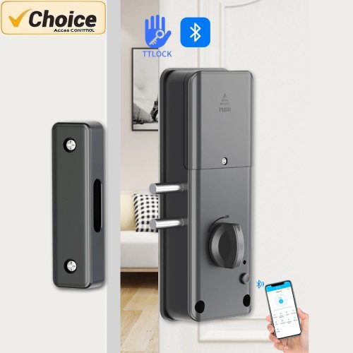 Khóa âm TTLOCK thông minh kèm bàn phím và điều khiển qua app, chốt điện chìm IP54 cho cửa gỗ/kim loại, hệ thống ra vào không cần chìa
