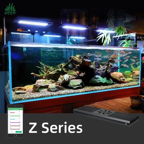 Умный LED-светильник для аквариума ZXY Z400 Pro — полный спектр, имитация рассвета/заката, недельный таймер