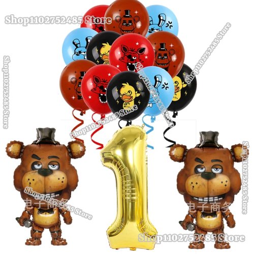 Balony Freddy (Five Nights at Freddy's) – balony lateksowe i foliowe do dekoracji urodzin dziecka