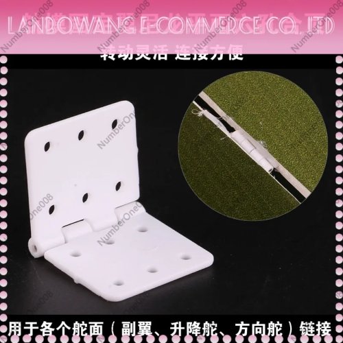 Engsel nylon datar 6 lubang untuk pesawat RC sayap tetap — ringan