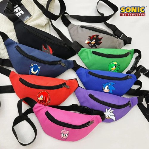 Banane Sonics en Oxford imperméable — légère, sacoche poitrine/sling pour téléphone, vélo & sport, unisexe, idée cadeau