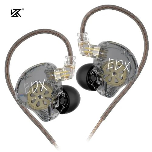 Tai nghe KZ EDX Lite Hi‑Fi Bass in‑ear (IEM) âm trầm, stereo — cho nghe nhạc, chơi game và thể thao