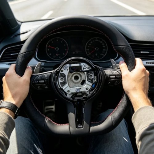Coprivolante in pelle su misura per BMW F30 F32 F10 F11 F12 F15 F31 F20 F25 F36 F33 F05 F90 E90 E87 E60 E46