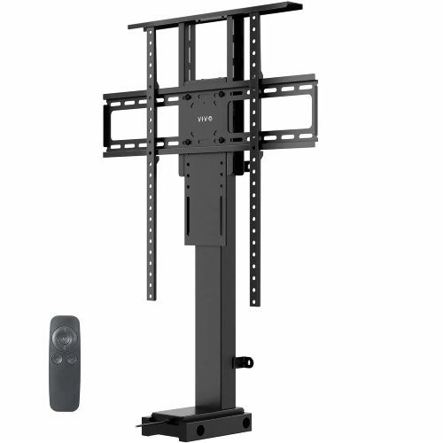 Gemotoriseerde tv-lift voor 32–65 inch tv's, verticale hefmontage met afstandsbediening, compacte verstelbare tv-bevestiging