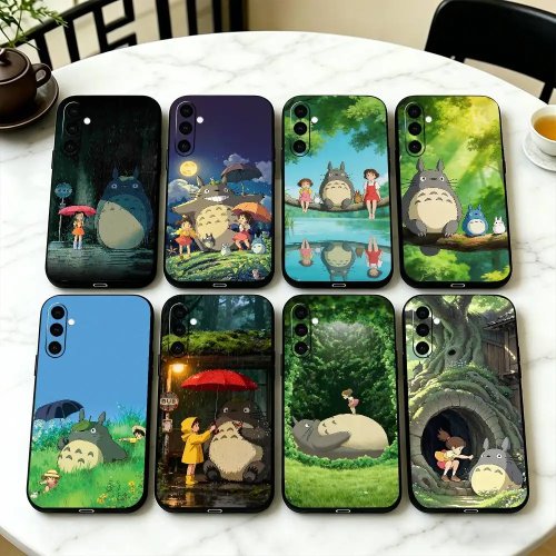Etui Totoro do Samsung Galaxy A73/A72/A71/A70/A53/A52/A51 – miękkie czarne etui silikonowe
