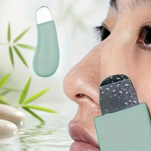 Нежная щетка для очистки пор – текстурная насадка, светло-зелёная ручка, унисекс, безопасная и лёгкая очистка пор и чёрных точек — Отличный подарок на Пасху и Ид аль-Фитр