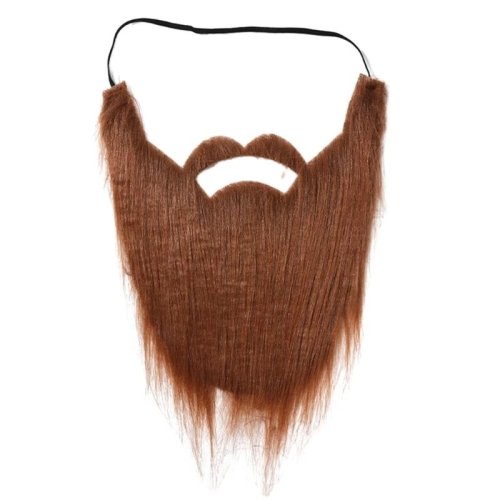 Halloween Fake Beard & Mustache — Funny Facial Hair Disguise for Costume Parties & Cosplay