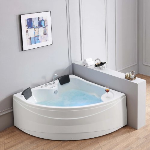 Bồn sục (jacuzzi) góc nhỏ cho trong nhà, có radio và đầu CD