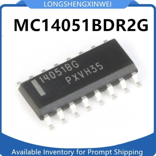 1PCS MC14051B SOIC-16 IC – CMOS analog multiplexer/demultiplexer, new