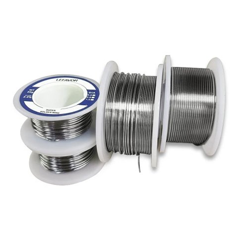 Fio de soldar com núcleo de colofónia 0,8 / 1,0 mm – flux no‑clean 2,0%, bobina 20 g / 50 g / 100 g
