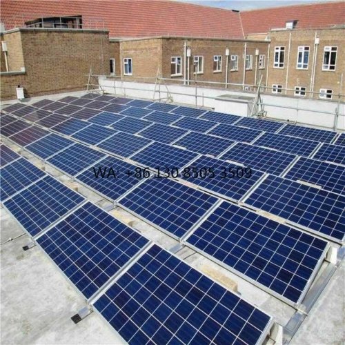 Kit de montage photovoltaïque ballasté pour toit plat – support avec bac de lest et bloc en béton
