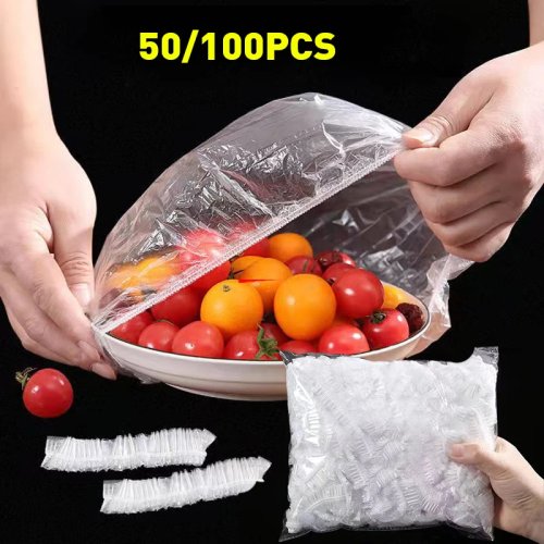 Reusable elastic stretch lids for bowls and plates — stretchable food covers, reusable food saver