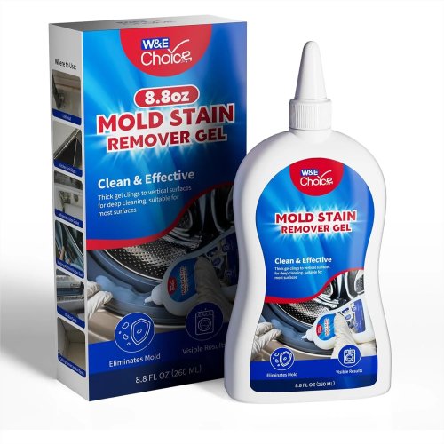 Gel quitamanchas de moho para ducha, juntas y silicona y para la goma de la lavadora — Limpiador potente
