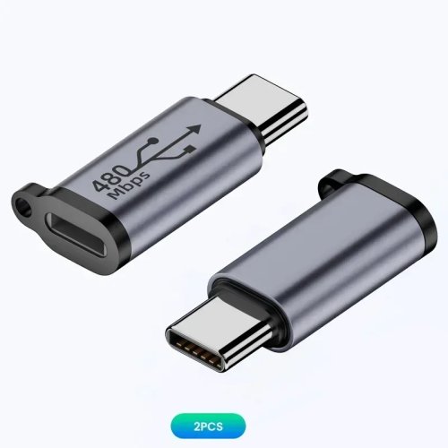 Adaptador USB-C multi — Type-C para Micro USB e Mini USB (fêmea) + adaptador Lightning, compatível com iPhone 14/13, Xiaomi, Samsung