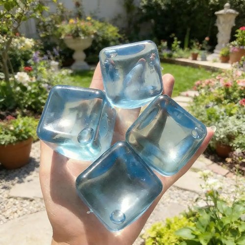Антистрес іграшка squishy у формі кубика льоду (квадратна) — фіджет-куля сенсорна для зниження тривожності, для дорослих і дітей