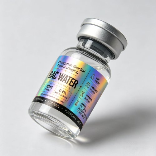 프리미엄 맞춤 홀로그램 레이저 스티커·병 라벨 (펩타이드용) 3ml/5ml/10ml