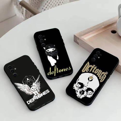 Deftones Nu‑Metal Phone Case for Samsung Galaxy (compatible with S25/S24/S23/S22/S21/S20/Note/Plus/Ultra/FE) — Black cover