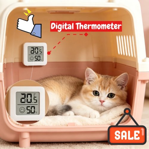 Digital Thermometer & Hygrometer - Mini LCD Indoor/Outdoor Temperature and Humidity Monitor