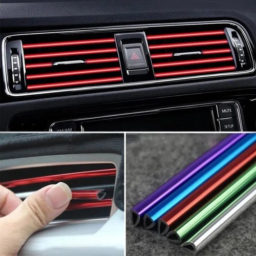 Set 10 pz 20 cm modanature a U per bocchetta aria auto — strip decorative e protezione angoli/spigoli porta