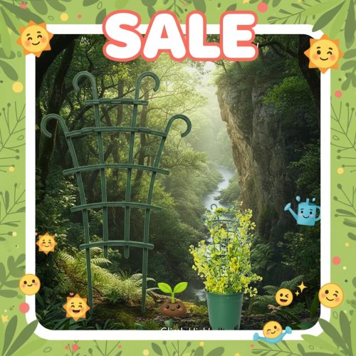 Mini climbing plant support cage — pot trellis for flowers & vegetables