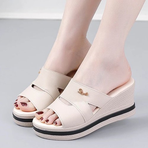 Sandales femme slip-on été — plates, décontractées et antidérapantes pour tous les jours