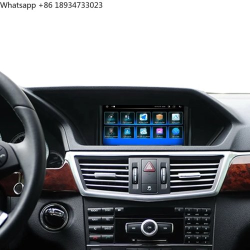 شاشة لمس مع Apple CarPlay اللاسلكي وAndroid Auto لمرسيدس‑بنز الفئة E (W212) 2009
