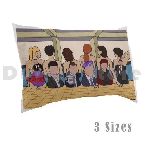 Federa per cuscino 50x75 cm stampata — Michael (The Office): Date Mike, Prison Mike, Santa, Bond, Threat Level
