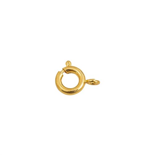 1 szt Zapięcie sprężynowe 14K/18K złoto do naszyjnika i bransoletki - zamek typu Q, akcesorium DIY do biżuterii