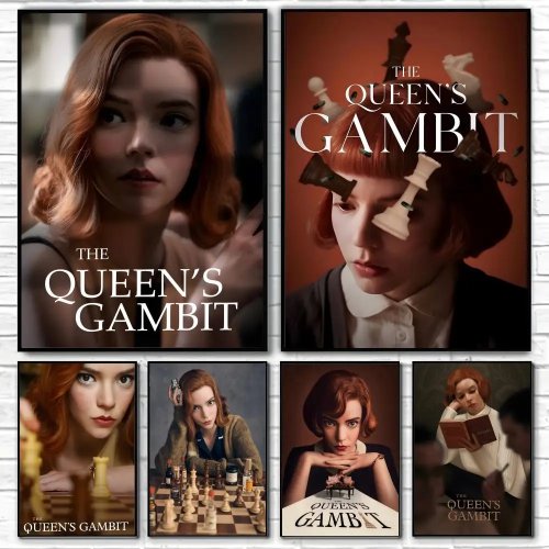 Póster 'The Queen's Gambit' — lámina decorativa clásica para salón, dormitorio y bar