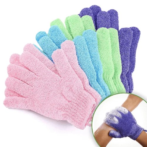 Rękawice peelingujące do kąpieli 1-10 szt., dwustronne, do spa, masażu i peelingu ciała