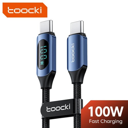 Toocki 100W USB-C to USB-C PD fast-charging & display cable for MacBook/iPad