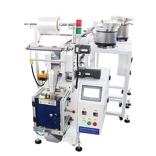 Machine d'emballage automatique multifonctions à scellement 3 côtés avec peseuse pour sacs plastiques