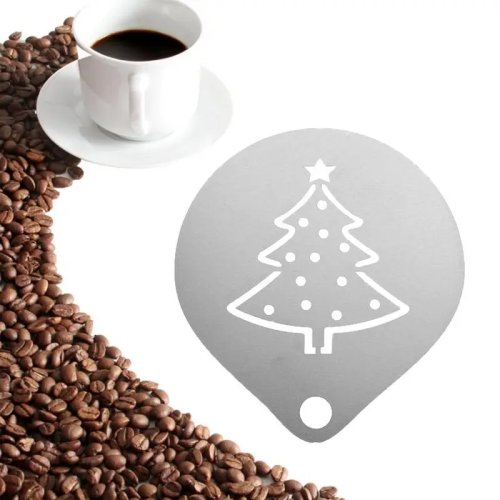 Reusable cake and latte-art stencil — foam/powder baking stencil for decorating