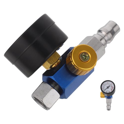 Inline air pressure regulator with gauge and oil-water separator for paint sprayers – precise air control for automotive use
