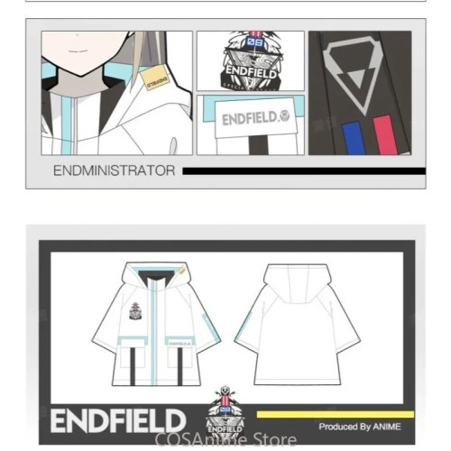 Arknights『Endfield』Perlica 夏コスプレセット - 半袖ジャケット/トップス＆学生風スカート レディース 日常コスプレ用カジュアル