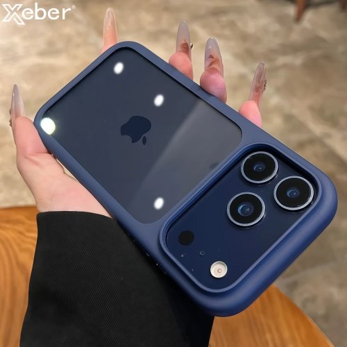Transparent shockproof phone case with smart camera touch button — for iPhone 17 Pro Max / 17 Air / 16 Pro