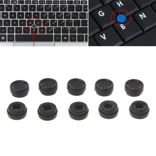 Pack de 10 tampões TrackPoint para teclado de portátil Dell — capas de borracha substitutas