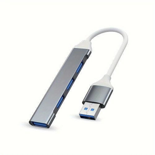 USB‑C хаб 4 порти OTG — Type‑C адаптер/спліттер для MacBook, Xiaomi, Lenovo та ноутбуків