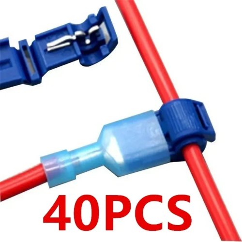 20/40 Stk. Quick‑Splice Kabelverbinder – Steck‑/Snap‑Lock Crimp‑Klemmen für Elektroinstallation, Motorrad & Amateurfunk