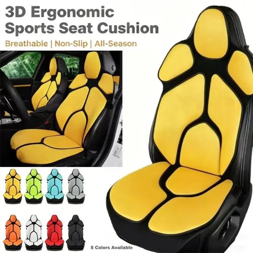 Bantalan jok mobil VW/Volkswagen ID.4 (2020–2026) — mesh bernapas dengan penopang lumbar ergonomis dan alas pelindung anti-selip