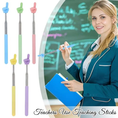 Gậy chỉ kéo dài bằng thép bền, thiết kế như ngón tay, gậy đọc đa năng cho trường học và văn phòng