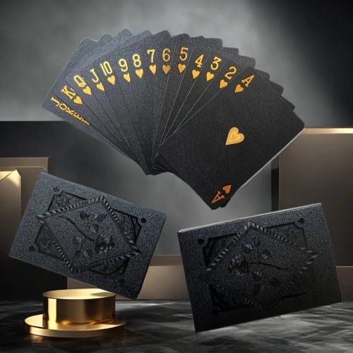 Waterdichte gekleurde speelkaarten – poker- & goochelkaarten, meerdere stijlen, cadeauset