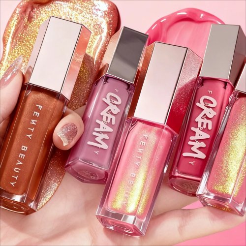 Fenty Beauty Lip Glaze – Hydraterende lipgloss met glitter en plumping-effect, vloeibare lippenstift voor beginners