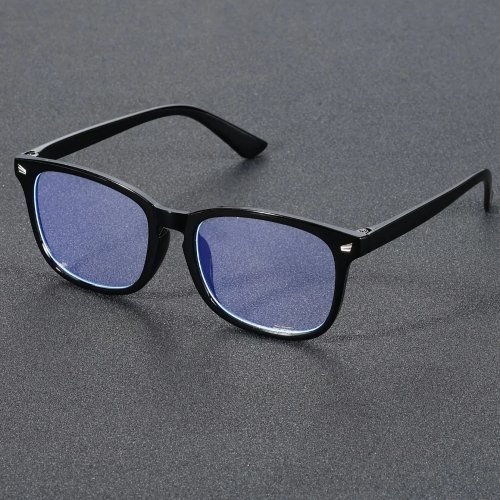 Men's Geometric Frame Clear-Lens Glasses — Modern Minimalist Fashion Eyewear, Back-to-School Essential