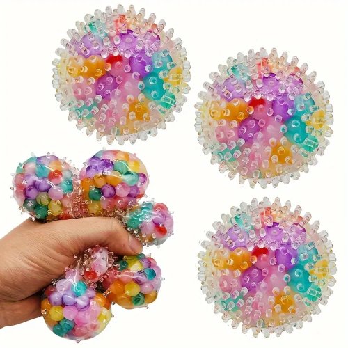Bóng nhồi hạt nước hình nho — đồ chơi fidget/giảm stress để bóp cho trẻ em và người lớn, quà tặng